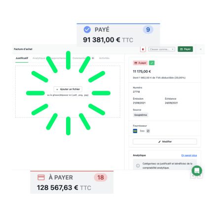 Réglez vos fournisseurs en un clic